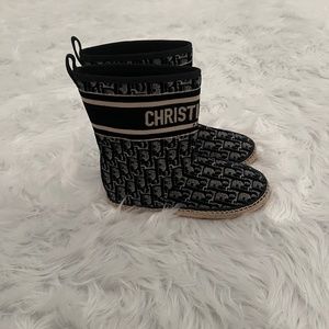 Christian Dior Women's Granville Espadrille Boots Oblique Canvas Blue